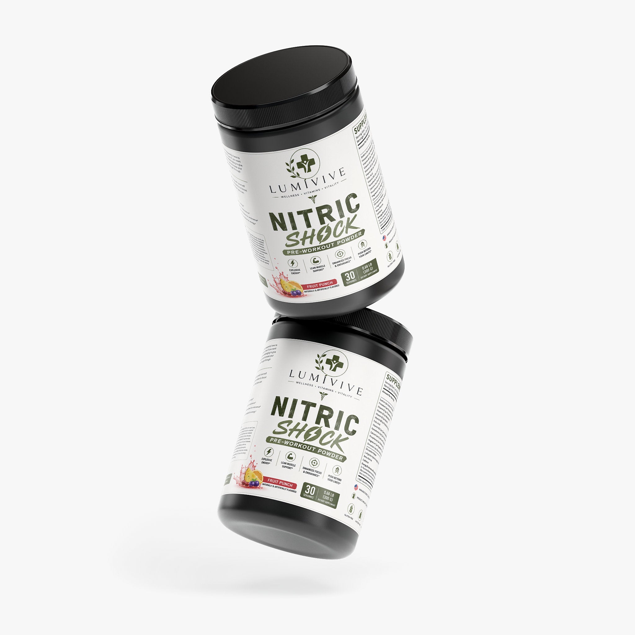 Nitric Shock Pre-Workout Powder (Fruit Punch)