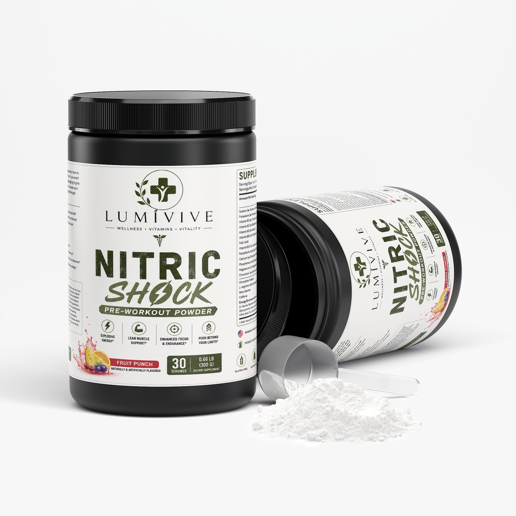 Nitric Shock Pre-Workout Powder (Fruit Punch)