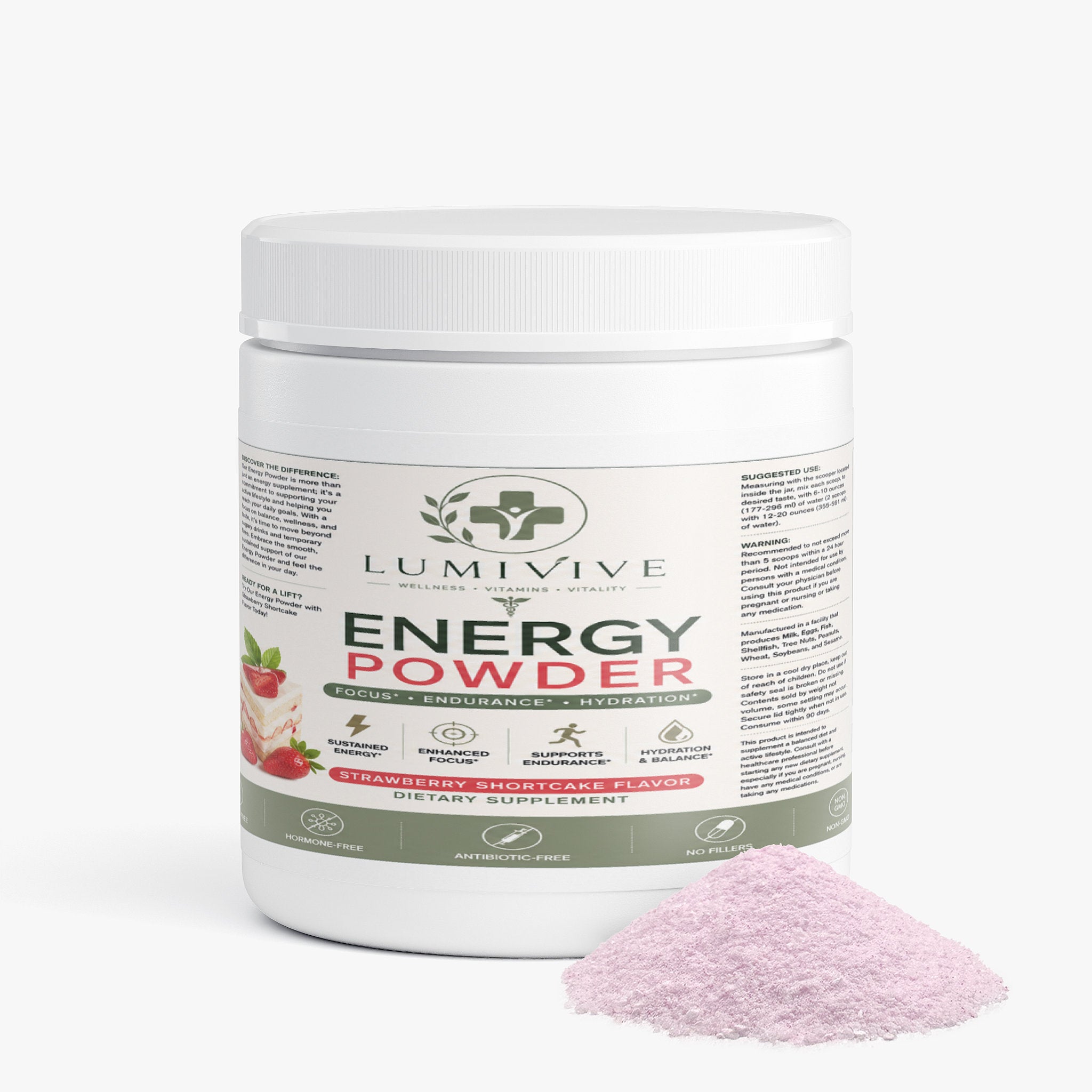 Energy Powder (Strawberry Shortcake)