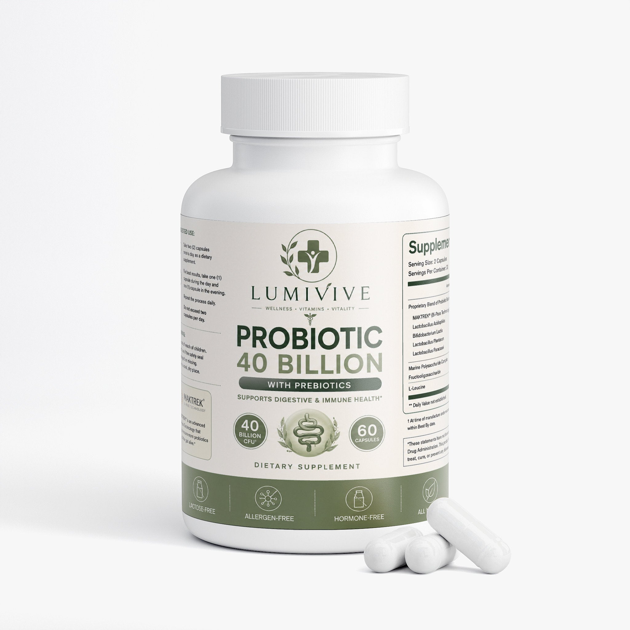 Probiotic 40 Billion with Prebiotics