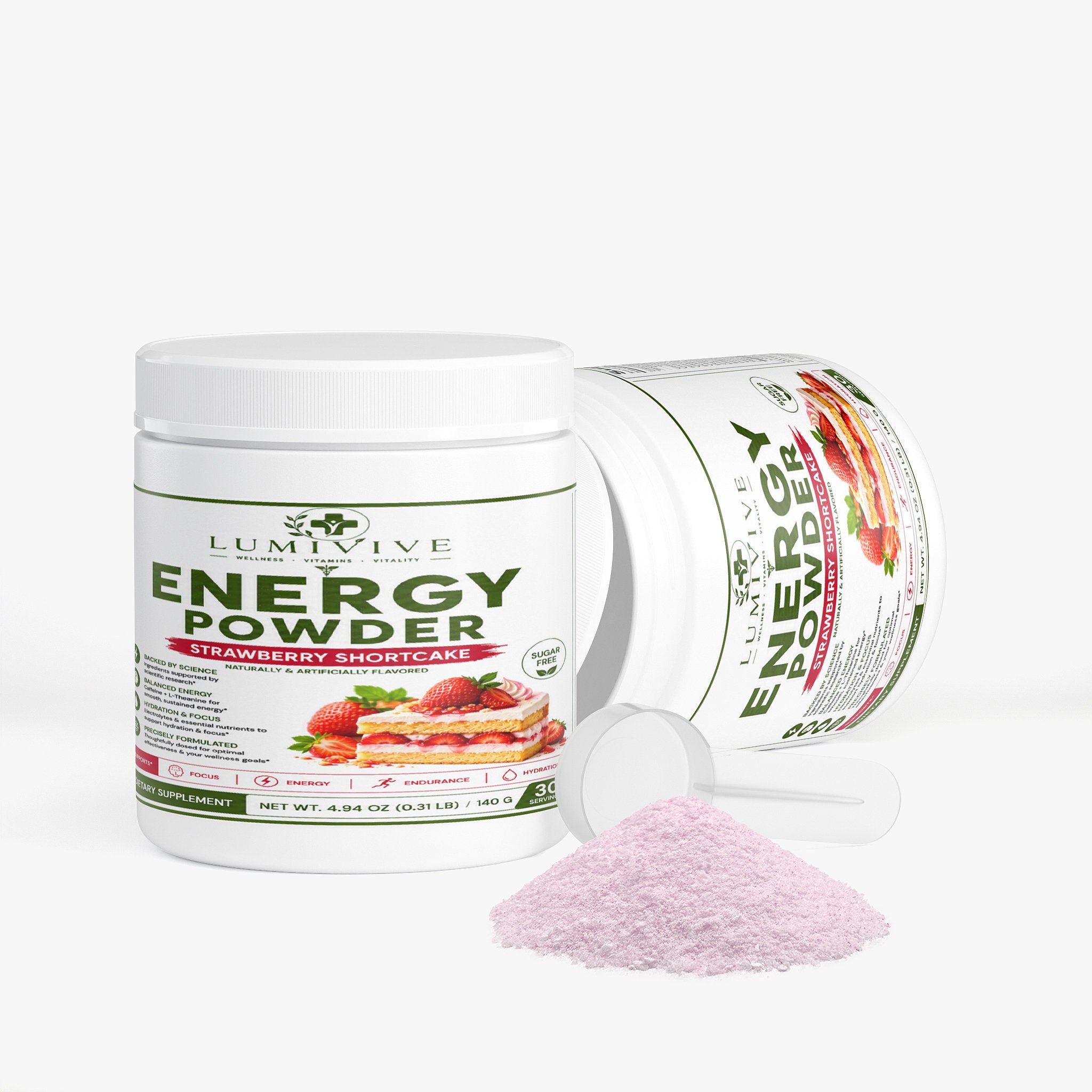Energy Powder (Strawberry Shortcake)